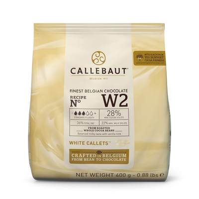 Biela čokoláda 28% Callets&amp;#x2122; 0,4 kg balenie | CALLEBAUT, W2-E0-D94