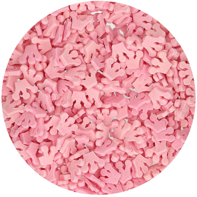 Cukrové sypanie - princeznina koruna 45 g, ružová | FUNCAKES, F52240