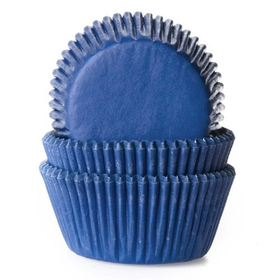 Košíčky na cupcake, priemer 5 cm, 50 ks modrá džínová | HOUSE OF MARIE, HM1524