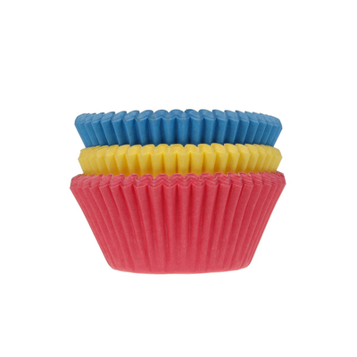 Košíčky na cupcake, priemer 5 cm, 75 ks základné farby | HOUSE OF MARIE, HM7632
