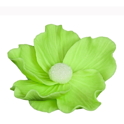Kvet divokej ruže malý z cukru 8 cm, limetkovo zelená | MAGMART, K 014M