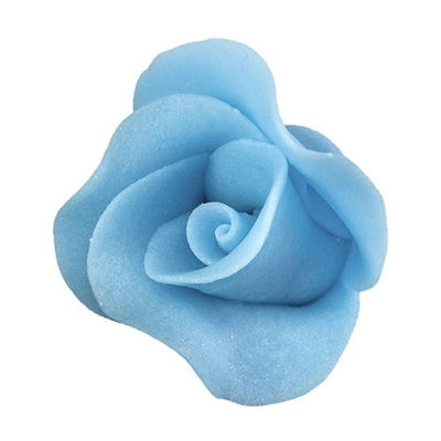 Kvet ruže stredný z cukru 3 cm, modrá | MAGMART, RS 02