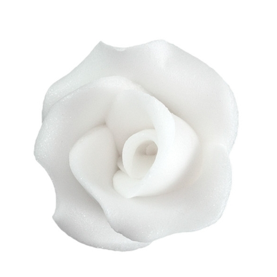Kvet ruže veľký z cukru 4 cm, biela | MAGMART, R 01