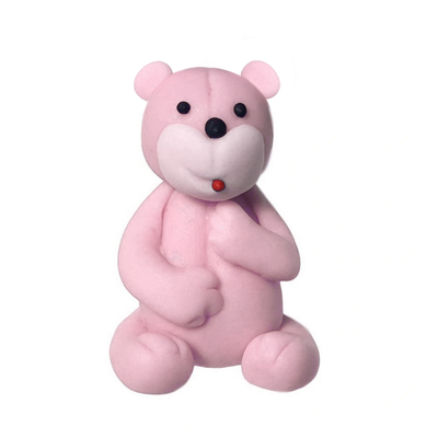 Medvedík, cukrová figúrka 6 cm, ružový | MAGMART, ZW-M