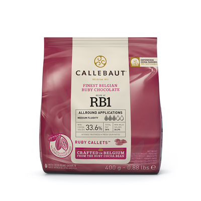 Ružová čokoláda Ruby 47,5% Callets&amp;#x2122; 0,4 kg balenie | CALLEBAUT, CHR-R36RB12-E0-D94