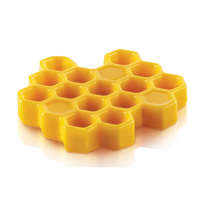 Silikónová forma na dokončenie 3D dezertov - včelí plást 12x 45x8 mm, 8 ml | SILIKOMART, Miel 8