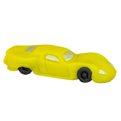 Športové auto, cukrová figúrka, 7,5 cm, žlté | MAGMART, AM02