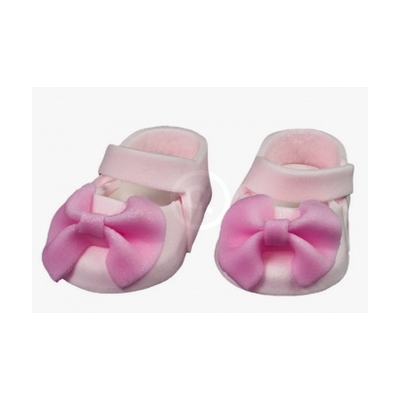 Topánočky na krstiny, cukrové figúrky 8,5x4x3 cm, ružové, 1 pár | MAGMART, CH CHB 4A RDZ