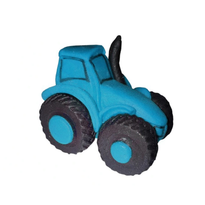 Traktor, cukrová figúrka 6 cm, modrý | MAGMART, TK01