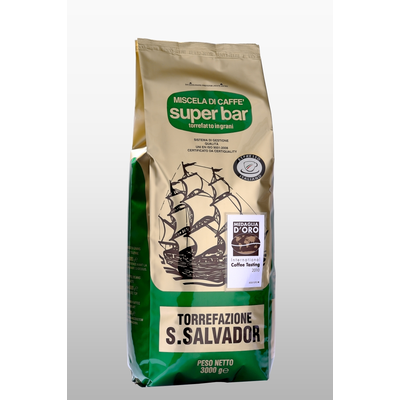 Zrnková káva 85% Arabika, 15% Robusta, 1 kg | SAN SALVADOR, Super Bar