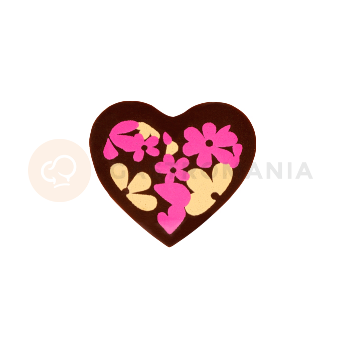 Dekorácia z čokolády - srdce - 22x25 mm, 308 ks | MONA LISA, CHD-PS-20330E0-999