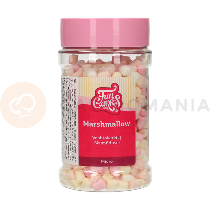 Dekoračné sypanie - micro Marshmallow 50 g, biele, ružové, oranžové | FUNCAKES, F51105
