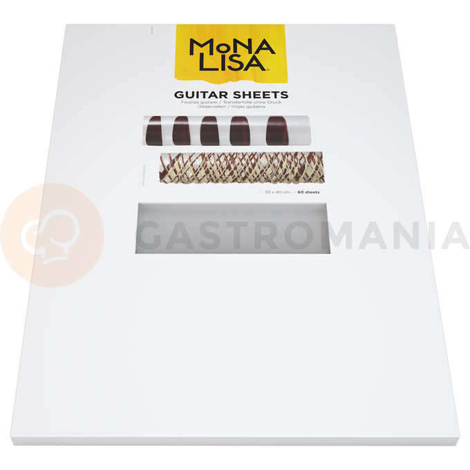 Fólia na tvorbu čokoládových zdobiacich prúžkov, 300x400 mm, 60 listov | MONA LISA, ACC-20022-999