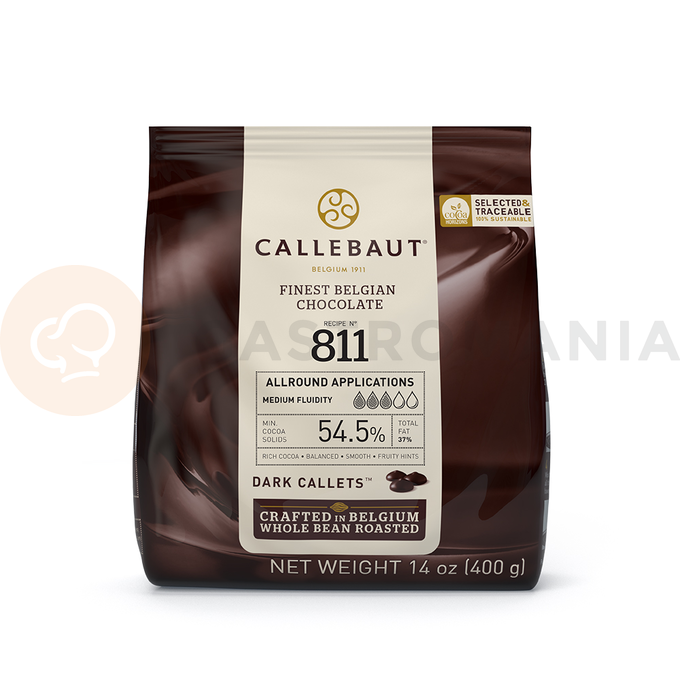 Horká čokoláda 54,5% Callets&amp;#x2122; 0,4 kg balenie | CALLEBAUT, 811-E0-D94