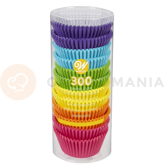 Košíčky na cupcake, priemer 5 cm, 300 ks mix duhové farby | WILTON, 05-0-0034