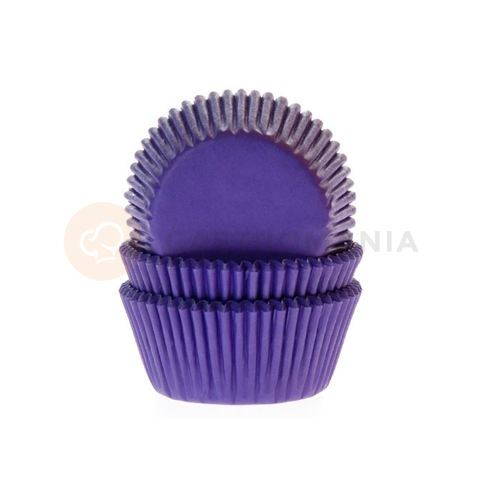 Košíčky na cupcake, priemer 5 cm, 50 ks fialová | HOUSE OF MARIE, HM4650