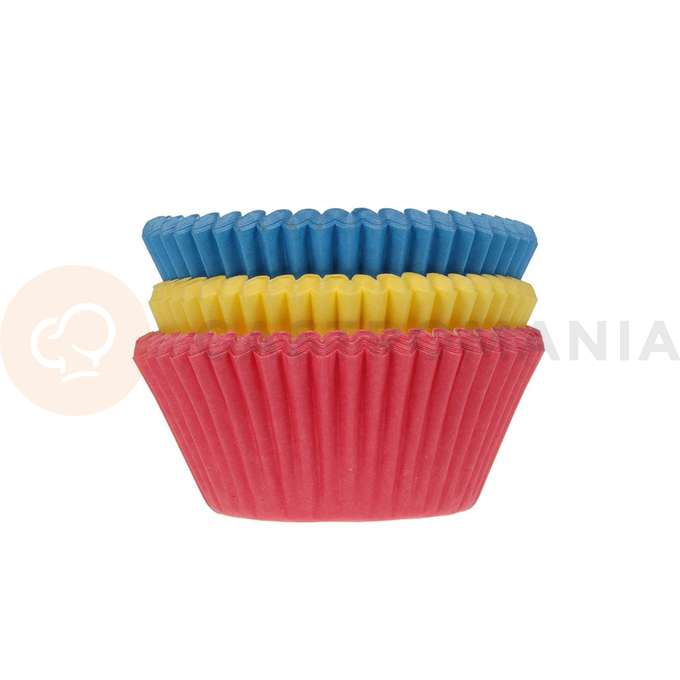 Košíčky na cupcake, priemer 5 cm, 75 ks základné farby | HOUSE OF MARIE, HM7632