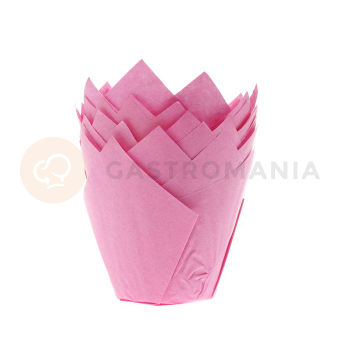 Košíčky na cupcake - tulipán, priemer 5 cm, 36 ks, ružová | HOUSE OF MARIE, HM5690