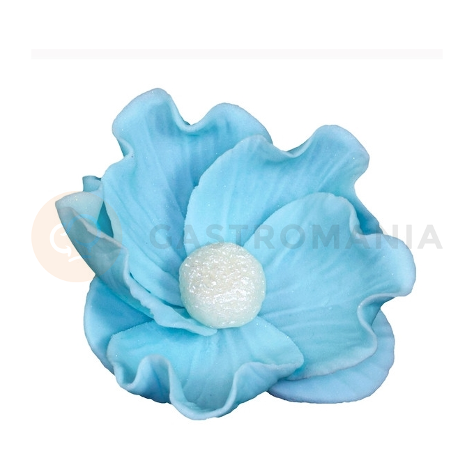 Kvet divokej ruže malý z cukru 8 cm, modrá | MAGMART, K 014M