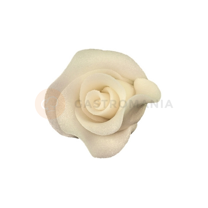Kvet ruže stredný z cukru 3 cm, ecru | MAGMART, RS 02