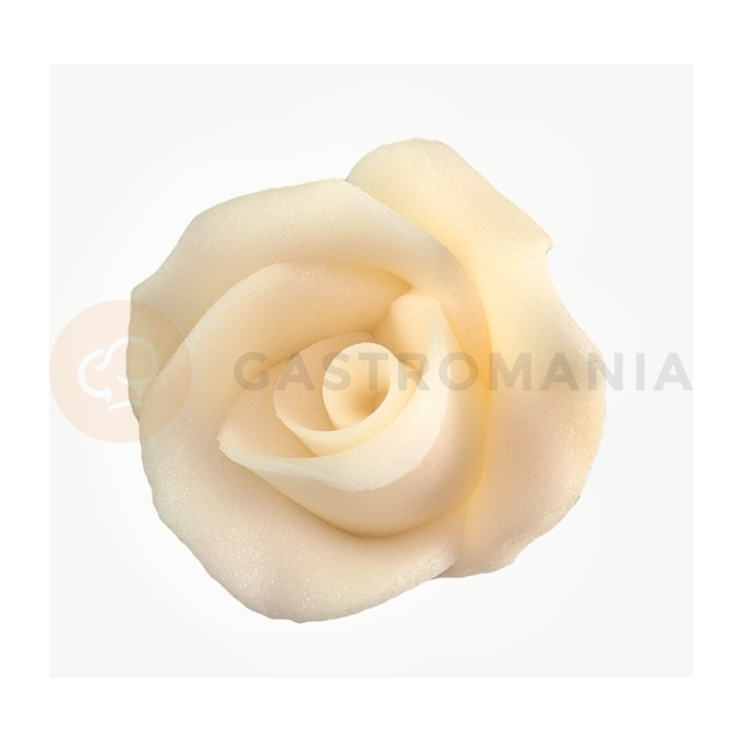 Kvet ruže velká z cukru 4 cm, ecru | MAGMART, R 01