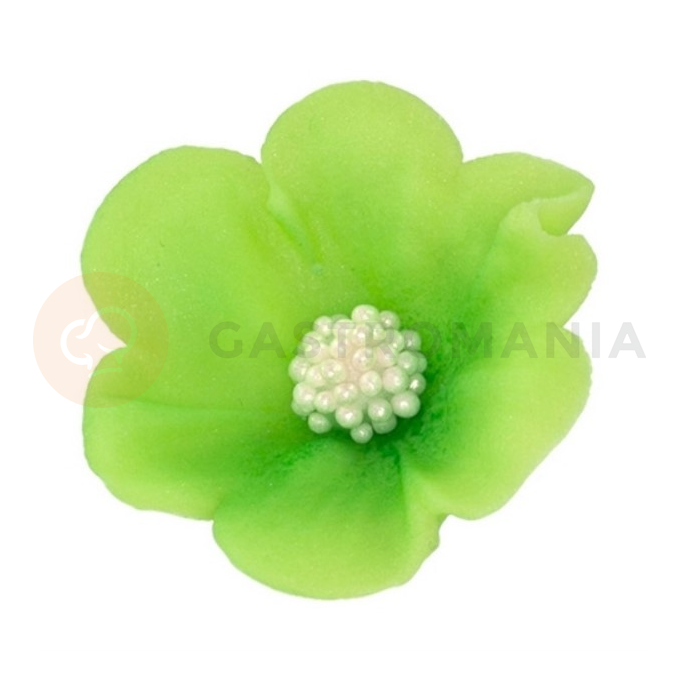 Malý cukrový kvet mercedesu 4 cm, limetkový, sada 5 ks. | MAGMART, K 010