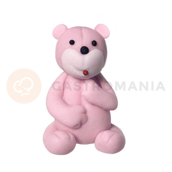 Medvedík, cukrová figúrka 6 cm, ružový | MAGMART, ZW-M