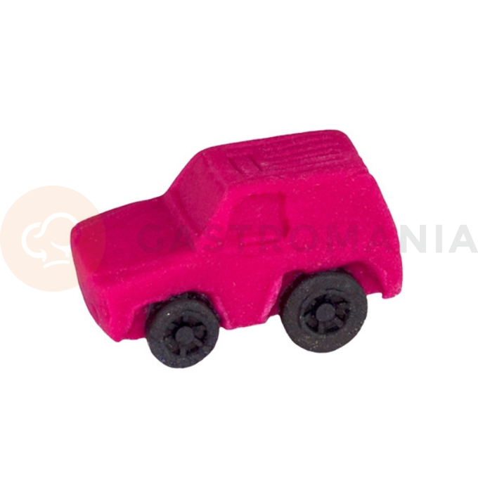 Mini autíčko, cukrová figúrka 4 cm, tmavo ružové | MAGMART, AM01