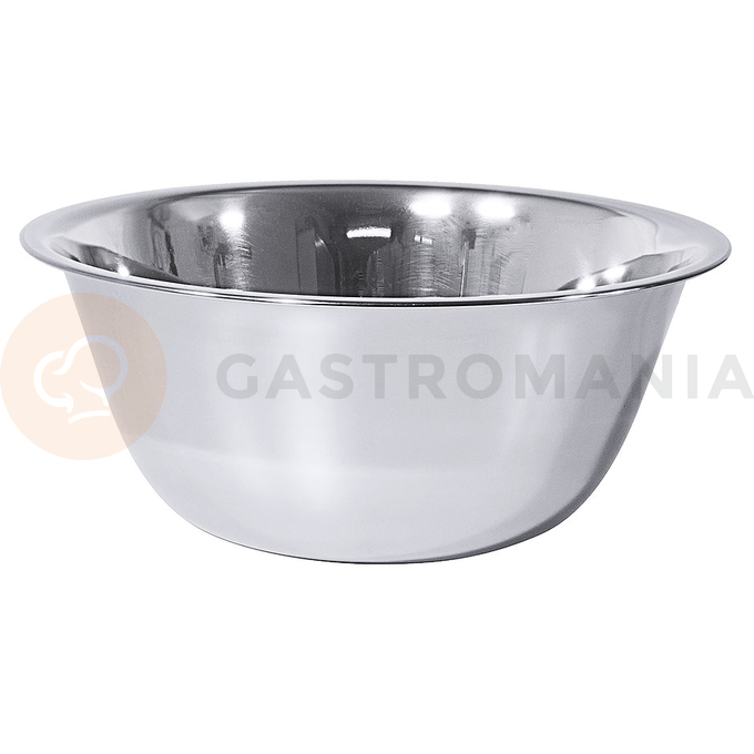 Nerezová miska s okrajom, 1,25 l, priemer 180 mm | CONTACTO, 2635/180