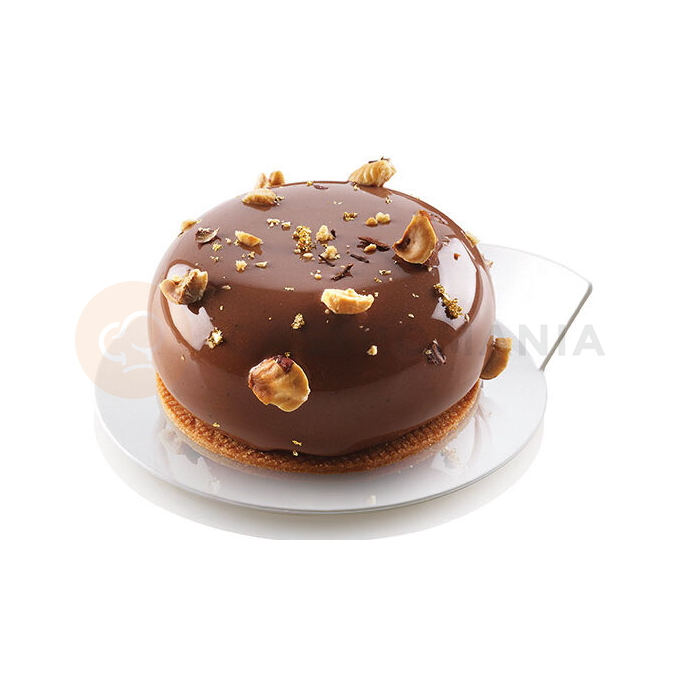 Protišmyková tácka na torty, dezerty a monoporcie 8,6 cm, guľatá - biela, 100 ks | SILIKOMART, Trays
