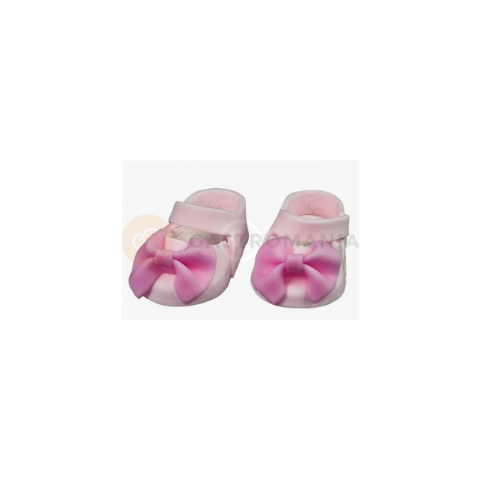 Topánočky na krstiny, cukrové figúrky 8,5x4x3 cm, ružové, 1 pár | MAGMART, CH CHB 4A RDZ