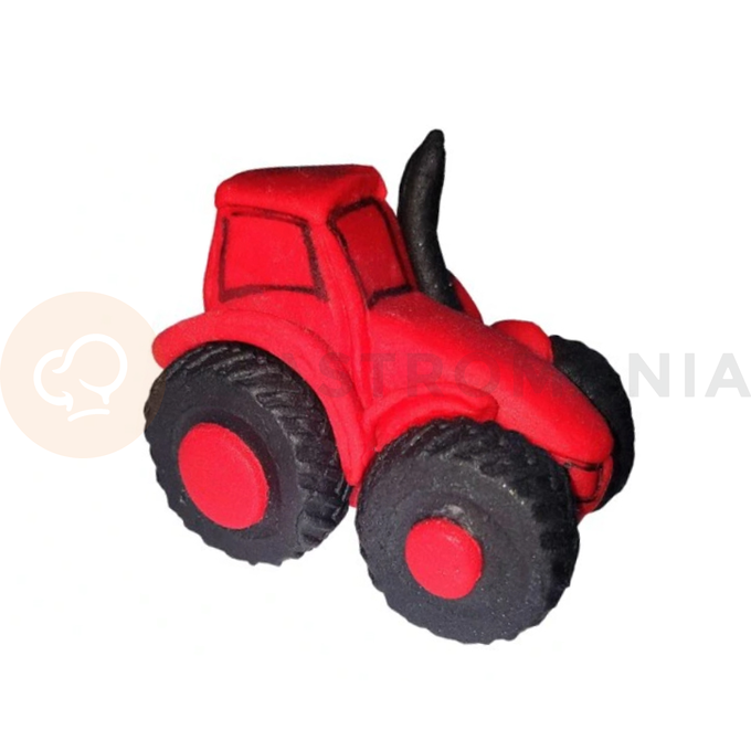 Traktor, cukrová figúrka 6 cm, červený | MAGMART, TK01