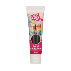 Gólové potravinárske farbivo v tube, 30 g, černé | FUNCAKES, F44105