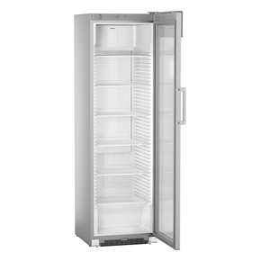 Chladiaca výstavná vitrína s dynamickým chladením, so sklenenými dverami a reklamnou plochou, 441 l, 600x696x2027 mm | LIEBHERR, FKDv 4513 Premium