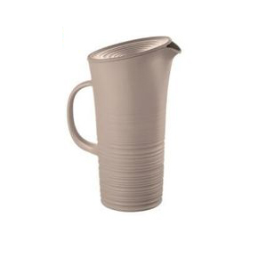 Džbánik s vekom z recyklovaného plastu,1800, farba taupe | GUZZINI, TIERRA