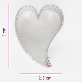 Vykrajovač v tvare srdca, 2,5x3 cm | COOKIE CUTTER, K055013