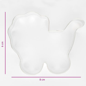 Vykrajovačka v tvare kočíka, 8x6 cm | COOKIE CUTTER, K052096