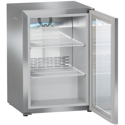 Chladiaca skriňa s dynamickým chladením, so sklenenými dverami a možnosťou chladenia mlieka, 44 l, 425x450x612 mm | LIEBHERR, FKv 503 H48 Premium