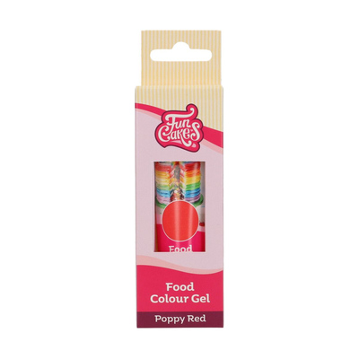 Gólové potravinárske farbivo v tube, 30 g, farba makového kvetu | FUNCAKES, F44195