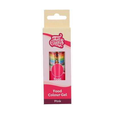 Gólové potravinárske farbivo v tube 30 g, ružové | FUNCAKES, F44110