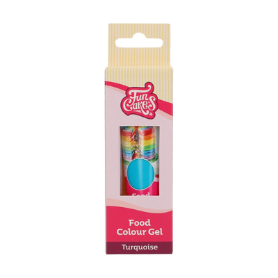 Gólové potravinárske farbivo v tube, 30 g, tyrkysové | FUNCAKES, F44160
