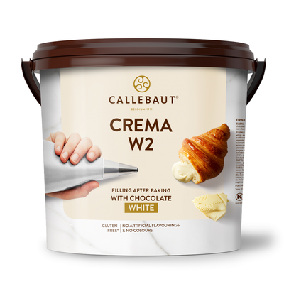 Krém na plnenie, biela čokoláda Crema W2, vedro 5 kg | CALLEBAUT, FMW-R1435-651