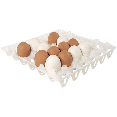 Tácka na vajíčka z polyethylénu, 300x300x50 mm, biela | CONTACTO, 8034/030
