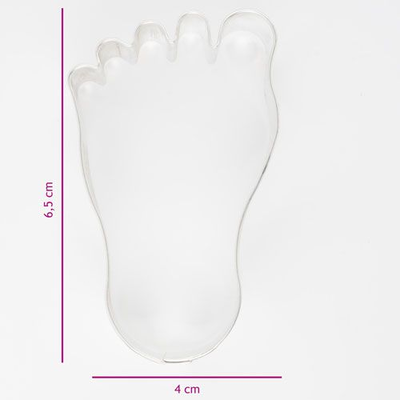 Vykrajovačka v tvare detský odtlačok nohy, 6,5x4 cm | COOKIE CUTTER, K023010