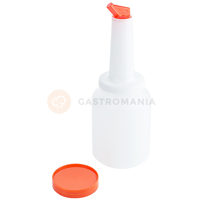 Barmanský dávkovač z polypropylénu, 2 l, bielo-oranžový | CONTACTO, 5843/206