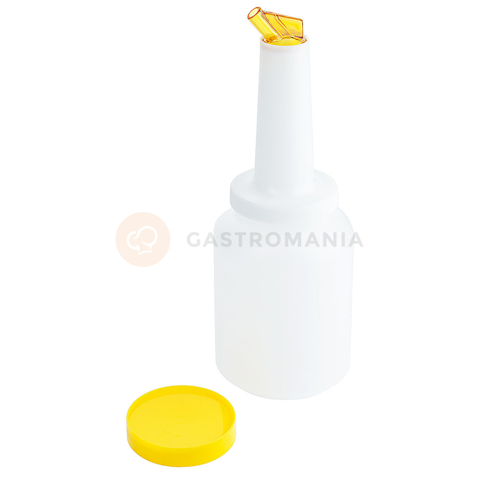 Barmanský dávkovač z polypropylénu, 2 l, bielo-žltý | CONTACTO, 5843/204