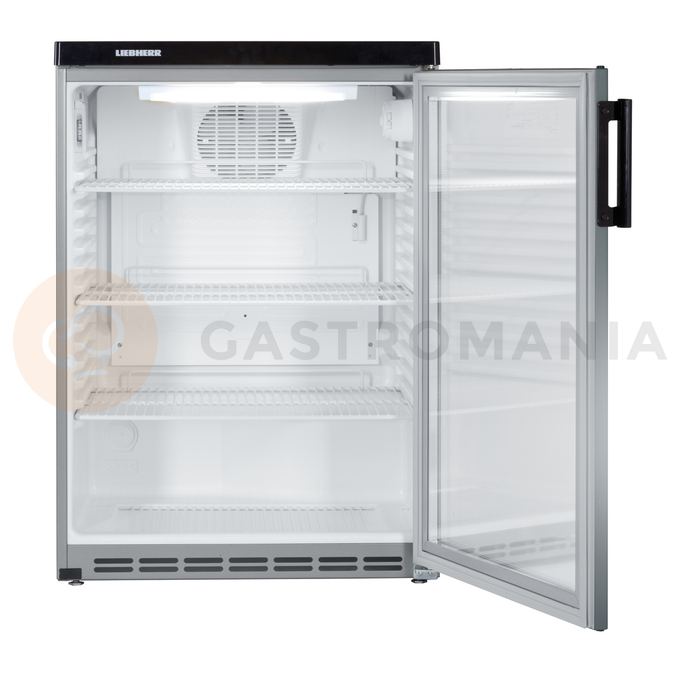 Chladiaca skriňa vstavaná s dynamickým chladením, so sklenenými dverami, 171 l, 600x600x850 mm | LIEBHERR, FKvesf 1803