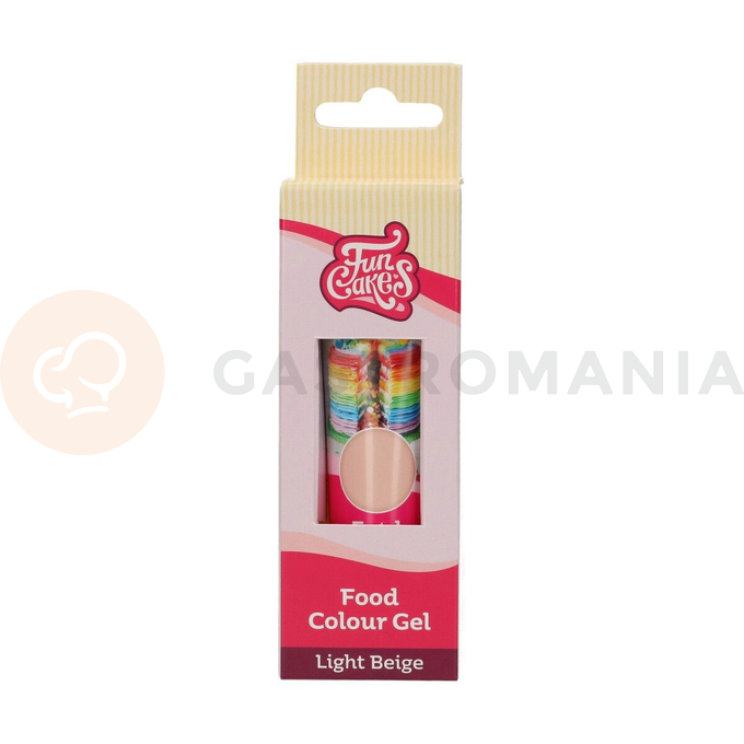Gólové potravinárske farbivo v tube, 30 g, béžové | FUNCAKES, F44185