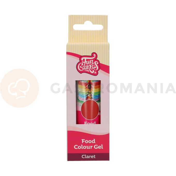 Gólové potravinárske farbivo v tube, 30 g, bordó | FUNCAKES, F44170