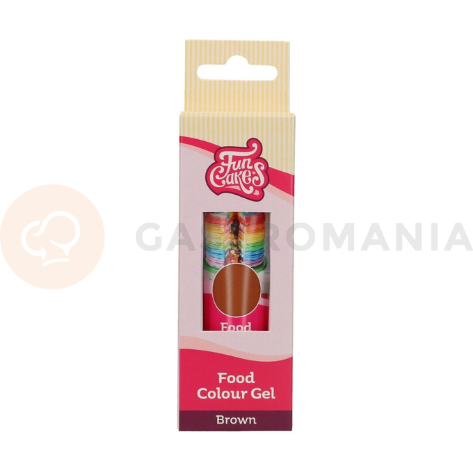 Gólové potravinárske farbivo v tube, 30 g, hnedé | FUNCAKES, F44140